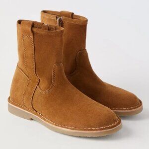 Zara Boys Leather Ankle Boots